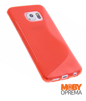 Samsung Galaxy S6 EDGE crvena silikonska maska