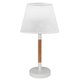 VIOKEF 4188100 | Villy Viokef stolna svjetiljka 33cm s prekidačem 1x E27 bijelo, bezbojno
