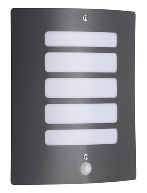 BRILLIANT 47698/63 | Todd Brilliant zidna svjetiljka sa senzorom 1x E27 IP44 grafit