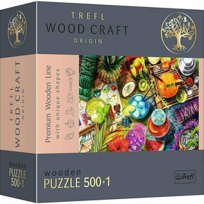Wood Craft: Šareni kokteli drvene puzzle 500 + 1kom - Trefl