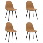 vidaXL Blagovaonske stolice 4 kom 45 x 54,5 x 87 cm smeđe umjetna koža