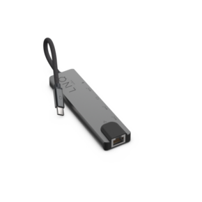 LINQ 6u1 PRO USB-C čvorište za više priključaka HDMI USB-C i USB-A priključci RJ45 gigabitni mrežni priključak kompaktan dizajn