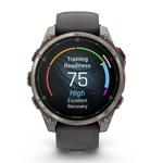 Garmin Fenix 8 Pro Titanium Graphite/Black Silicone Band 47mm LTE pametni sat