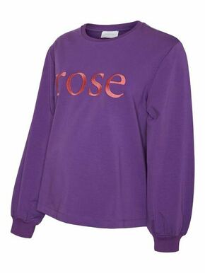 MAMALICIOUS Sweater majica 'TILDE' tamno ljubičasta / roza