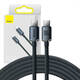 Baseus Crystal Shine cable USB-C to USB-C, 100W, 1.2m (black)