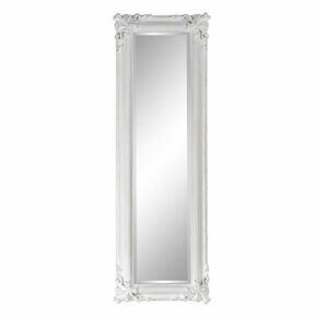Ogledalo 46 x 6 x 147 cm Kristal Drvo Bijela