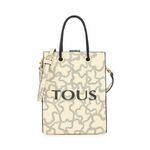 Torba Tous boja: bež - bež. Mala torba iz kolekcije Tous. na kopčanje model izrađen od ekološke kože.