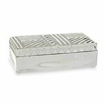 Jewelry box Ceramic Silver (10,2 x 6,3 x 20,5 cm)