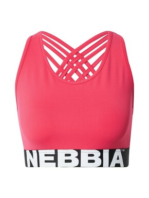 NEBBIA Sportski grudnjak roza / crna / bijela