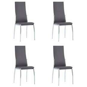 VidaXL Blagovaonske stolice od umjetne kože 4 kom sive