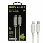 MaxMobile DATA KABEL I-PHONE LIGHTNING-TYPE C PD 3A, MFI Apple CA-056 1m: bijeli