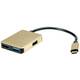 ROLINE GOLD USB Type C priključna stanica, HDMI 4K, 2x USB 3.2 Gen 1, 1x PD Roline USB 2.0 adapter 12.02.1120
