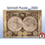 SCHLEICH SCHLEICH Puzzle igračka 2000 komadni Povijesni Karta svijeta