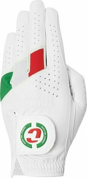 Duca Del Cosma Hybrid Pro Mens Golf Glove Left Hand White/Green/Red L