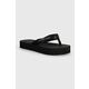 Japanke Calvin Klein Jeans Beach Sandal Flatform Padded Ny YW0YW01400 Black/Reflective Silver 0GN