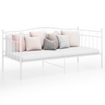 vidaXL Okvir kreveta na razvlačenje bijeli metalni 90 x 200 cm
