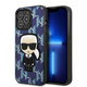 Karl Lagerfeld KLHCP13XPMNIKBL Apple iPhone 13 Pro Max hardcase blue Monogram Ikonik Patch