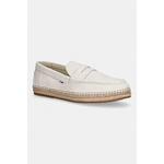 Tommy Hilfiger espadrile muške od brušene kože FLEXIBLE HILFIGER SDE ESPADRILLE bež FM0FM05794