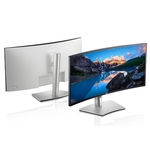 Dell U3421WE monitor, IPS, 34", 21:9, 3440x1440, 60Hz, pivot, USB-C, HDMI, Display port, VGA (D-Sub), USB