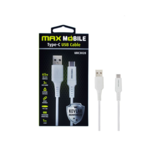 Kabel MAXMOBILE USB 2.0 na USB-C, kevlar, 1 m, bijeli