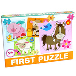 Baby puzzle sa domaćim životinjama - D-Toys