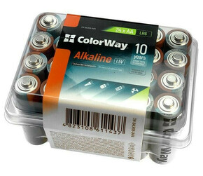Colorway alkalna baterija AA/ 1.5V/ 24 kom u pakiranju/ Plastična kutija