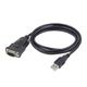 Gembird USB to DB9M serial port converter cable, black, 1.5 m GEM-UAS-DB9M-02