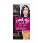 L`Oréal Paris Casting Creme Gloss krema za bojanje kose, 100 duboko crna