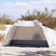 vidaXL Šator za plažu za 2 osobe vodootporni sivi
