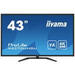 Iiyama ProLite X4373UHSU-B1 tv monitor, VA, 43", 16:9, 3840x2160, 60Hz/75Hz, HDMI, Display port, USB