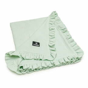 Mentol zelena deka za bebe od muslina 80x100 cm – T-TOMI