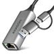 Adapter Axagon ADE-TRXA USB-C i USB-A gigabit ethernet Nintendo Switch podpora WoL