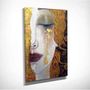 Zidna reprodukcija na platnu Gustav Klimt Golden Tears