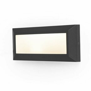 LUTEC 5191605012 | Helena-LU Lutec zidna svjetiljka pravotkutnik 1x LED 450lm 3000K IP54 crno mat