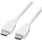 Value HDMI priključni kabel HDMI A utikač 2.00 m bijela 11.99.5702 sa zaštitom HDMI kabel