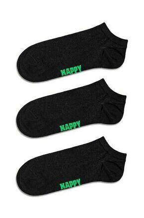 Happy Socks Čarape neonsko zelena / crna