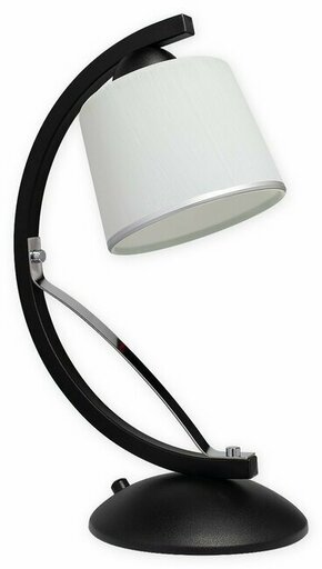 LEMIR O2288 L1 CZA | Astred Lemir stolna svjetiljka 36cm sa prekidačem na kablu 1x E27 crno mat