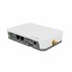 Mikrotik KNOT LR8 kit - IoT Gateway with 650MHz CPU, 64MB RAM, 2 x 10/100Mbps Ethernet ports (PoE-in and PoE-out), built-in 2.4Ghz 802.11b/g/n Dual Chain wireless with integrated antenna, R11e-LoRa8 c