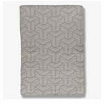 Sivi prekrivač od recikliranog pamuka za krevet za jednu osobu 140x250 cm Trio - Mette Ditmer Denmark