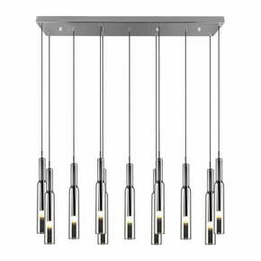 LED viseća svjetiljka u srebrnoj boji sa staklenim sjenilom Lucent – Trio Select