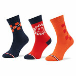Set od 3 para dječjih visokih čarapa Tommy Hilfiger 701220267 Orange 001