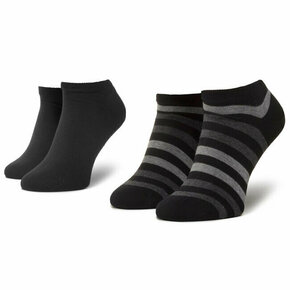 Set od 2 para unisex niskih čarapa Tommy Hilfiger 382000001 Black 200