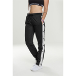 Women's sweatpants with buttons blk/wht/blk crna