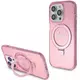 Originalna GUESS Hardcase GUHMP15XHRSGSP torbica za iPhone 15 Pro Max (Magsafe / Glitter Script Logo / stalak za prsten / pink)
