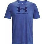 Under Armour Men's UA Wash Tonal Sportstyle Short Sleeve Sonar Blue Medium Heather/Sonar Blue L Majica za fitnes