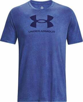Under Armour Men's UA Wash Tonal Sportstyle Short Sleeve Sonar Blue Medium Heather/Sonar Blue L Majica za fitnes