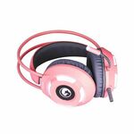 Marvo HG8936 gaming slušalice, 3.5 mm/USB, roza, 108dB/mW, mikrofon