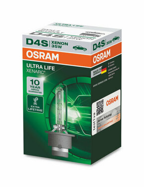 Osram Xenarc Ultra life xenon žarulje - do 4x dulji radni vijek (4200K)Osram Xenarc Ultra life xenon bulbs - up to 4x longer lifetime (4200K) - D4S D4S-ULT-1