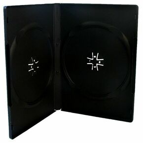 BOX za DVD medij za 2 DVD-a crni