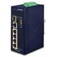 Planet Industrial 6-Port (4x 1G 802.3at PoE RJ45 + 1x GbE + 1x 100/1000X SFP Gigabit Ethernet Switch PLT-IGS-614HPT